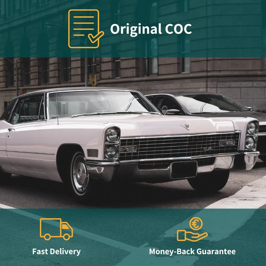 Certificate of Conformity COC CADILLAC - Image 2