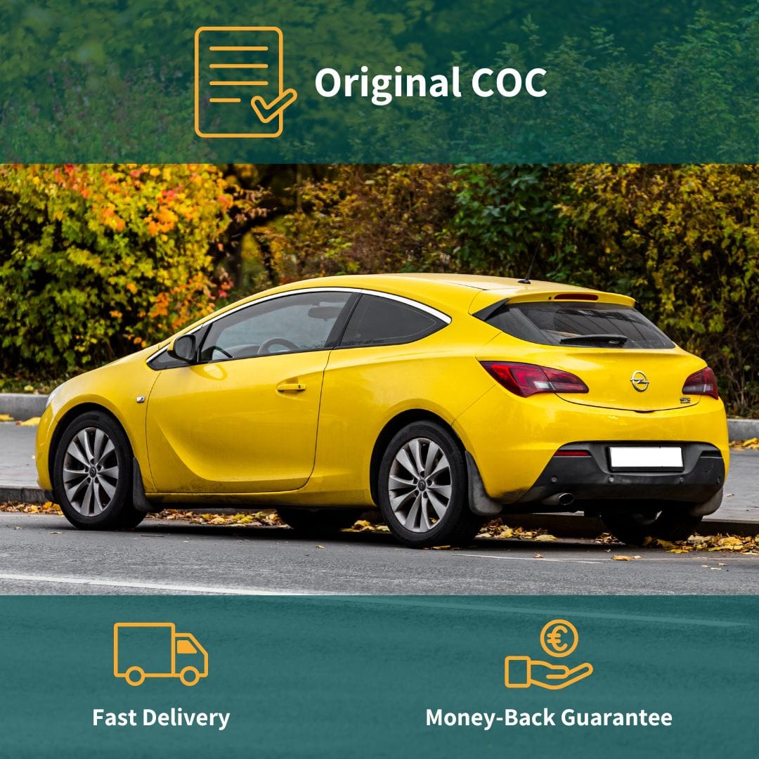 Certificate of Conformity COC OPEL - Image 2