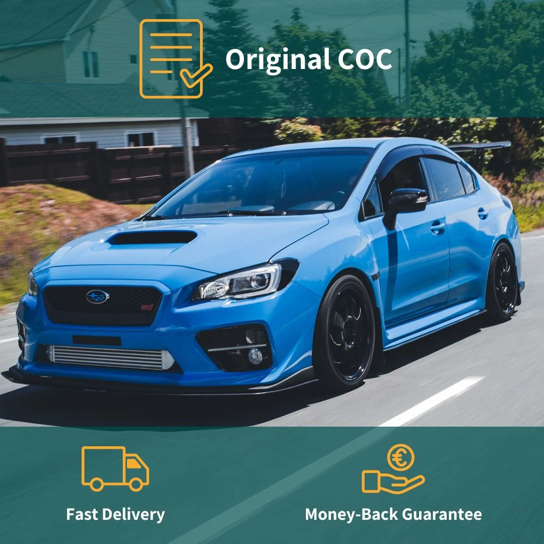 Certificate of Conformity COC SUBARU - Image 2